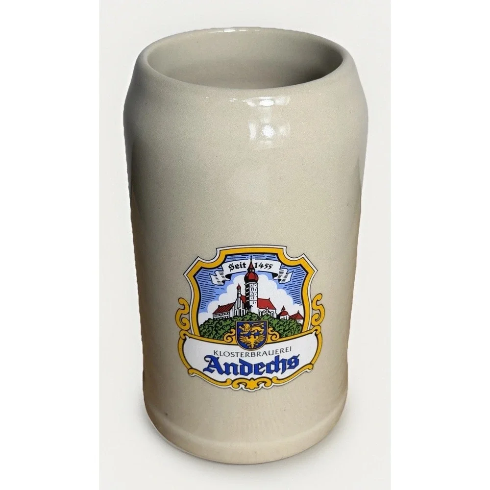 Klosterbrauerei Kreuzberg Brewery Heavy‎ Stoneware Beer Stein Germany 1 Liter